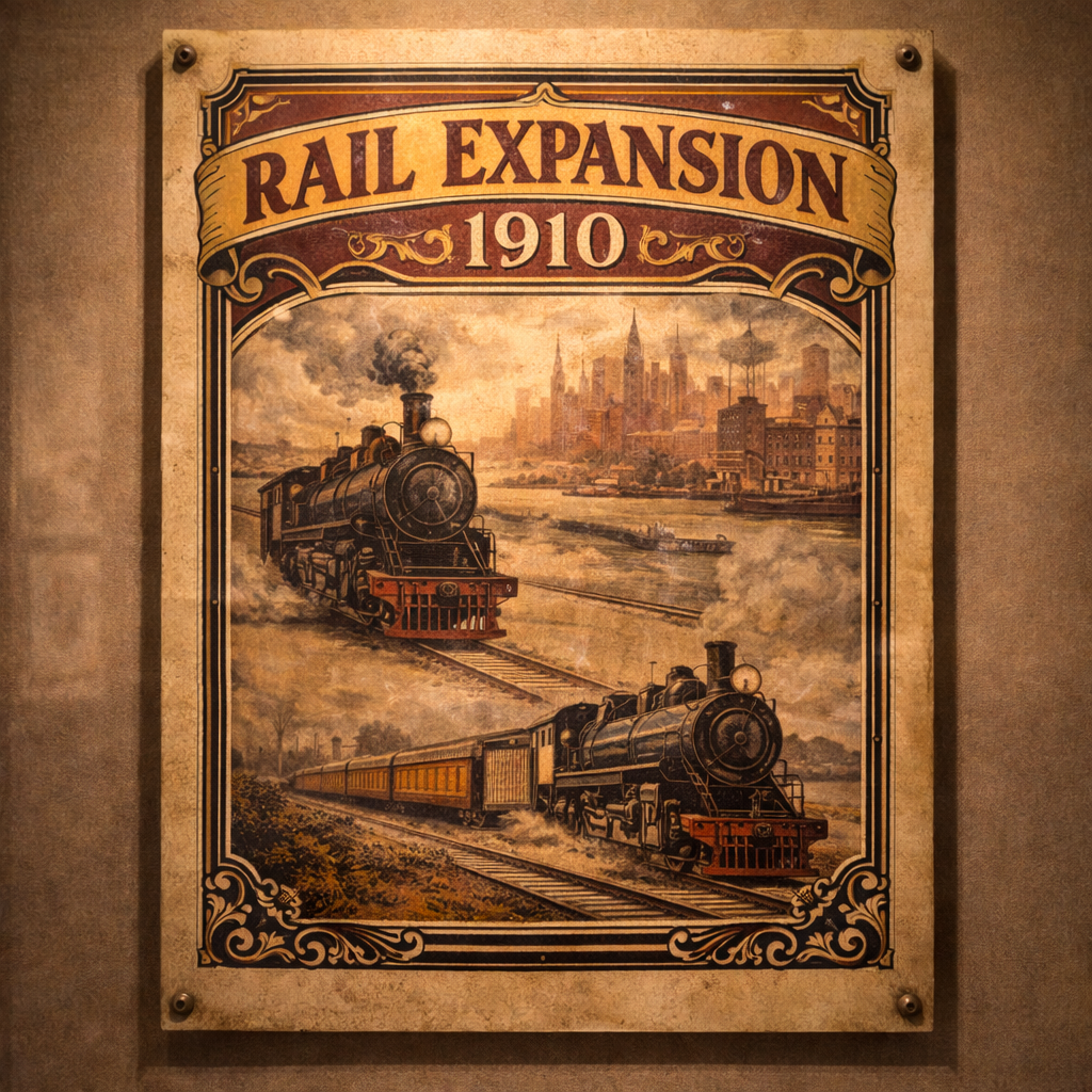 Artifact: Rail expansion promotional poster.