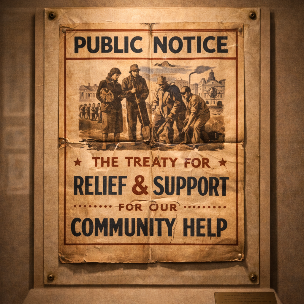 Artifact: Civic relief broadside.