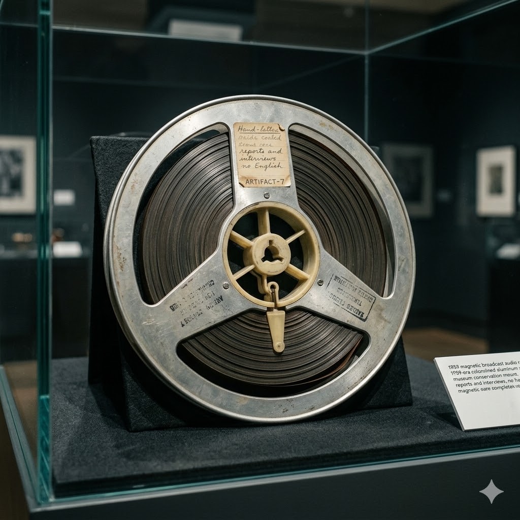 Artifact: Audio broadcast reel.