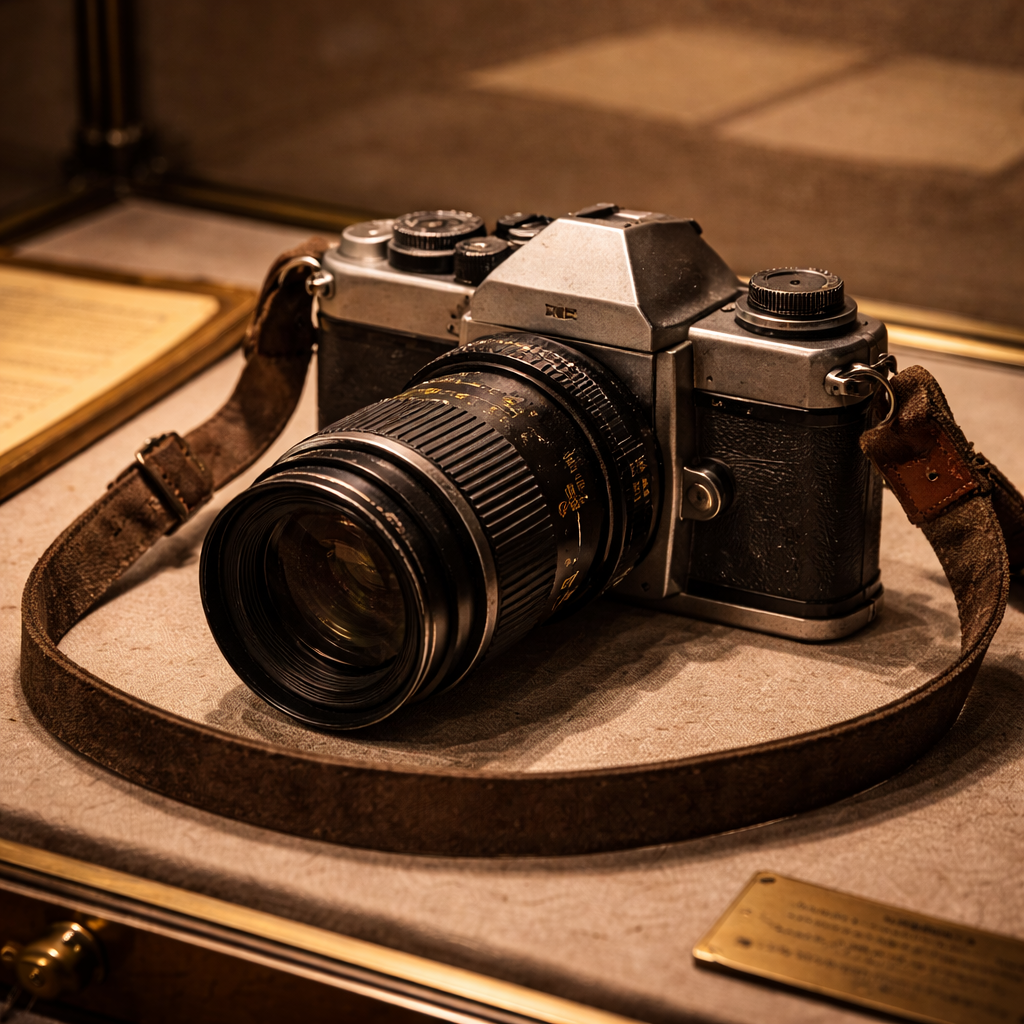 Artifact: Vintage survey camera.